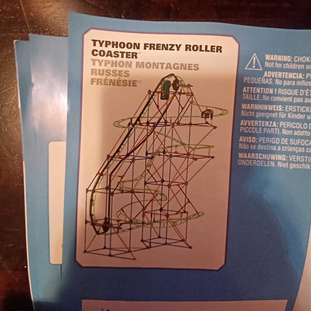 K'Nex 51438 TYPHOON FRENZY ROLLER COASTER BUILDING SET Building Kit - Picture 4 of 8